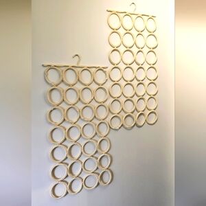 Set of 2 Macrame Scarf Hangers